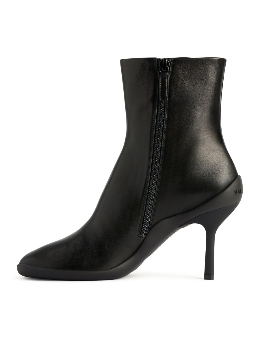 Balenciaga SHIBUYA 80MM SHINY SHEEPSKIN ANKLE BOOTS, view 7