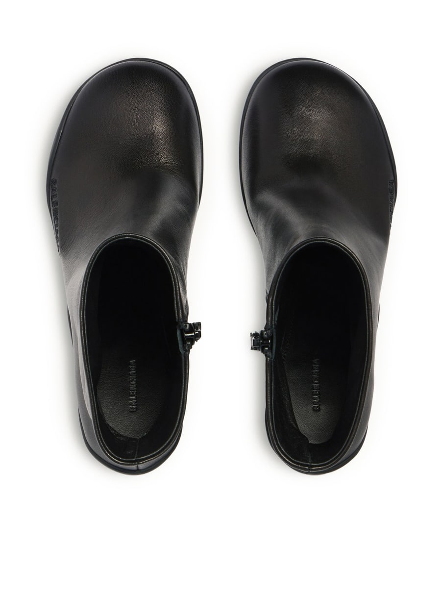 Balenciaga SHIBUYA 80MM SHINY SHEEPSKIN ANKLE BOOTS, view 8