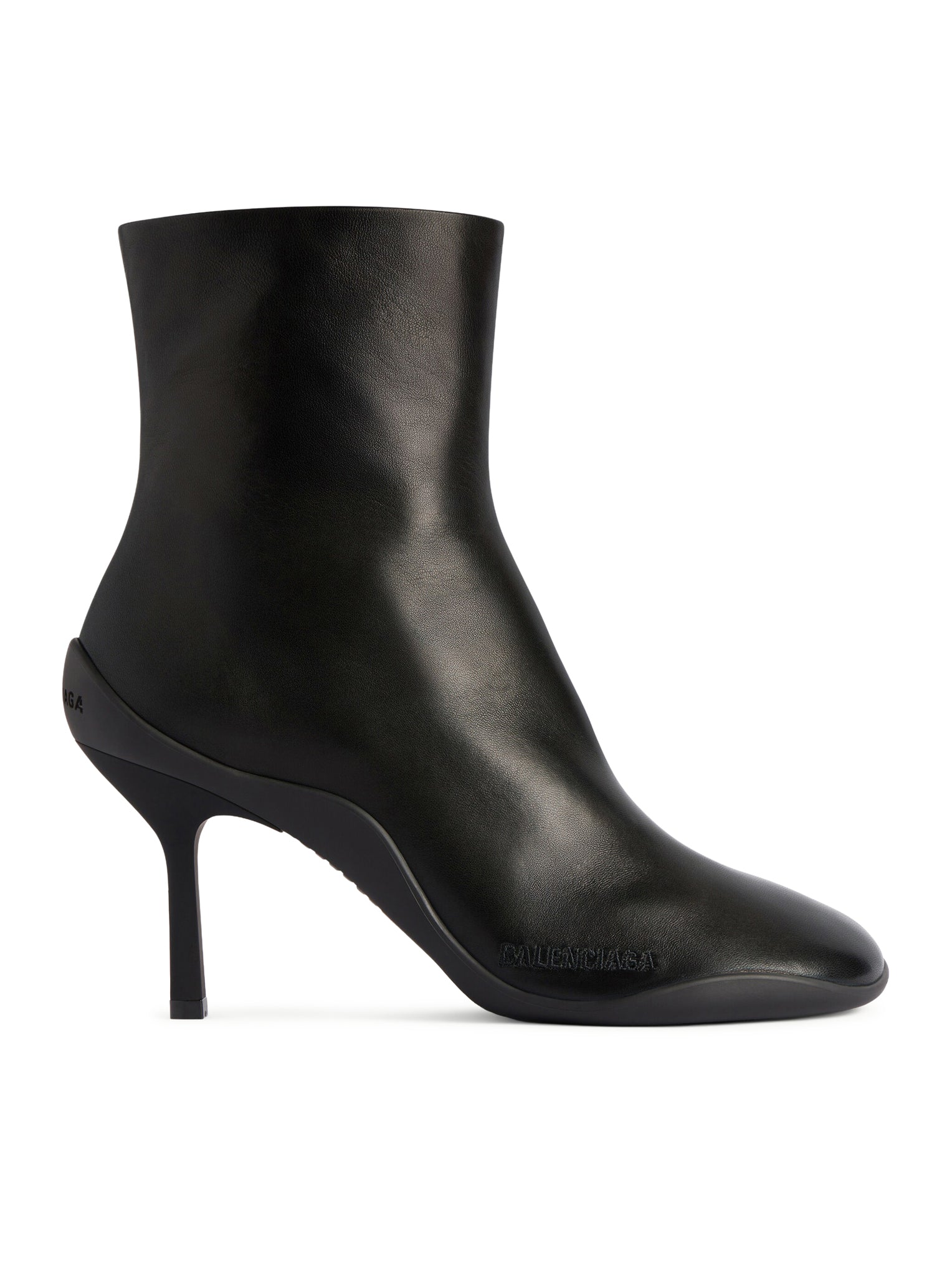 Balenciaga SHIBUYA 80MM SHINY SHEEPSKIN ANKLE BOOTS