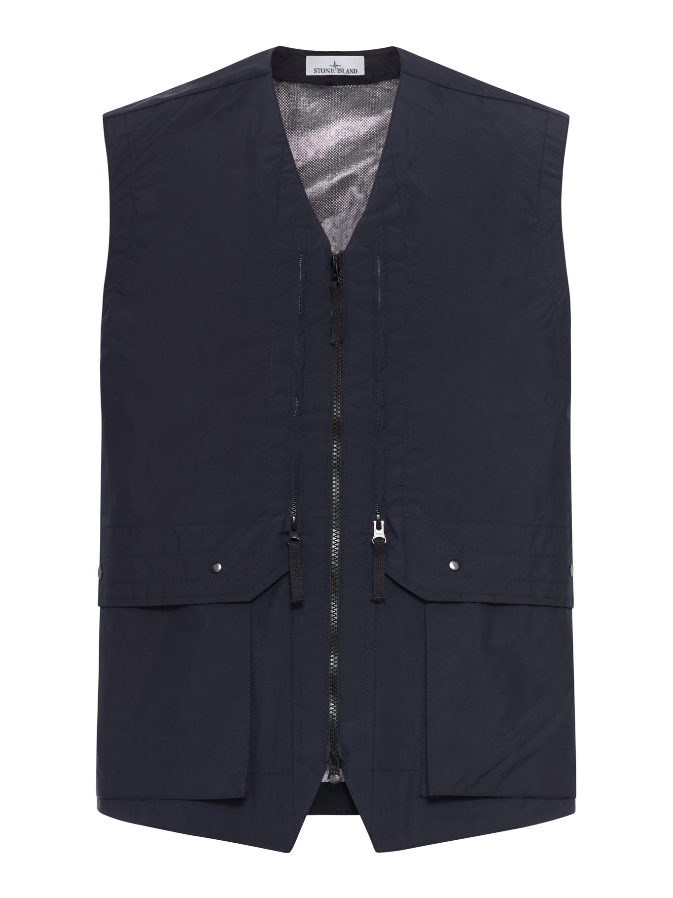 Stone Island TECHNICAL VEST WITH DOUBLE-SLIDER ZIP