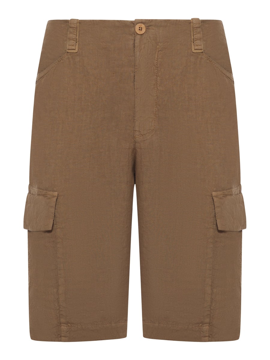 Transit LINEN CARGO BERMUDA SHORTS