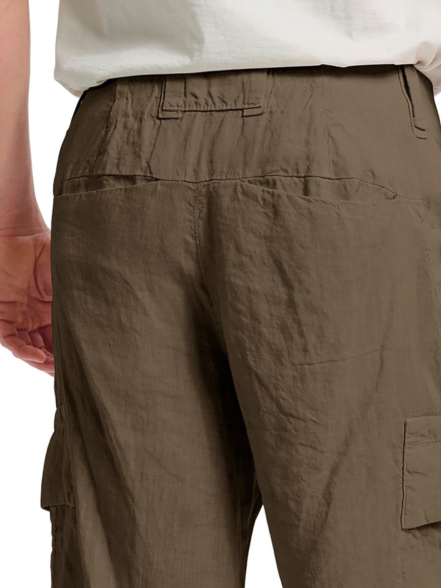 Transit LINEN CARGO BERMUDA SHORTS, view 6