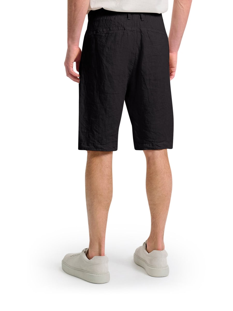 Transit LINEN BERMUDA SHORTS WITH DRAWSTRING, view 4