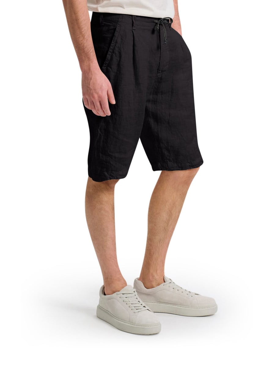 Transit LINEN BERMUDA SHORTS WITH DRAWSTRING, view 5