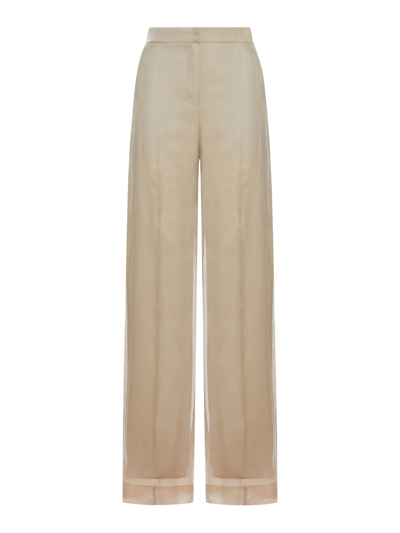 Max Mara Pianoforte OLIVI TROUSERS IN SILK ORGANZA