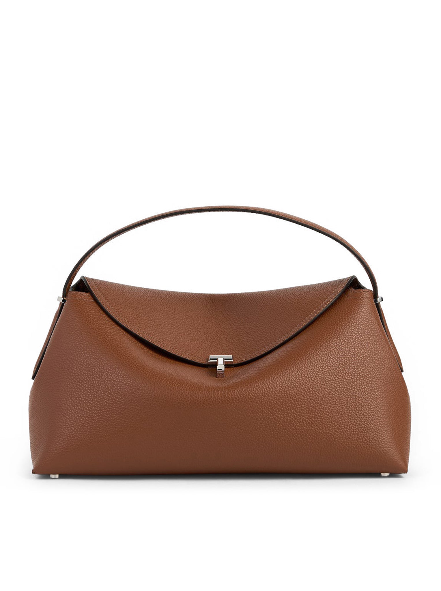 Toteme T-LOCK HANDBAG IN GRAINED LEATHER