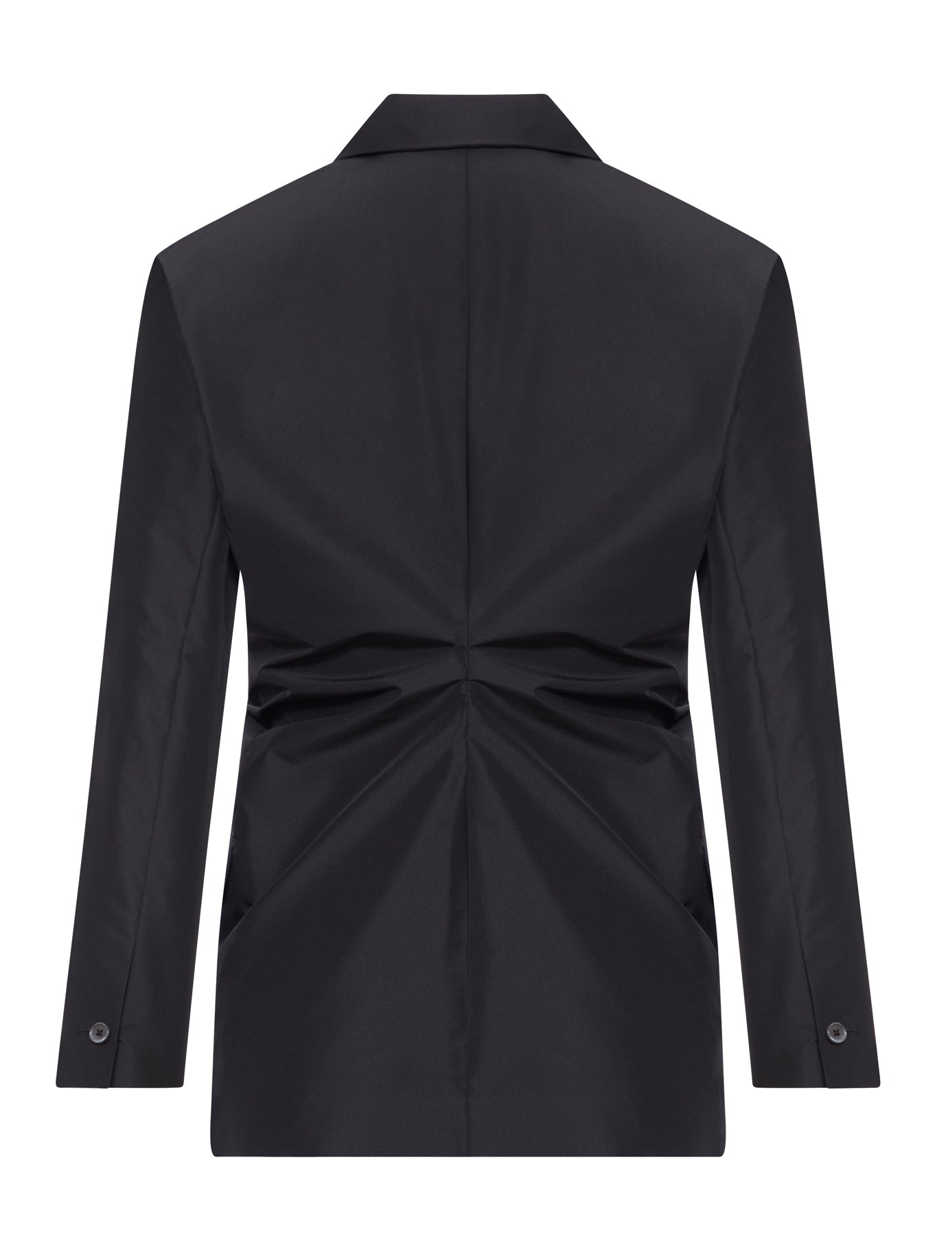 Jil Sander TAILORED BLAZER IN TECHNICAL FABRIC WITH BACK DRAPING, view 2