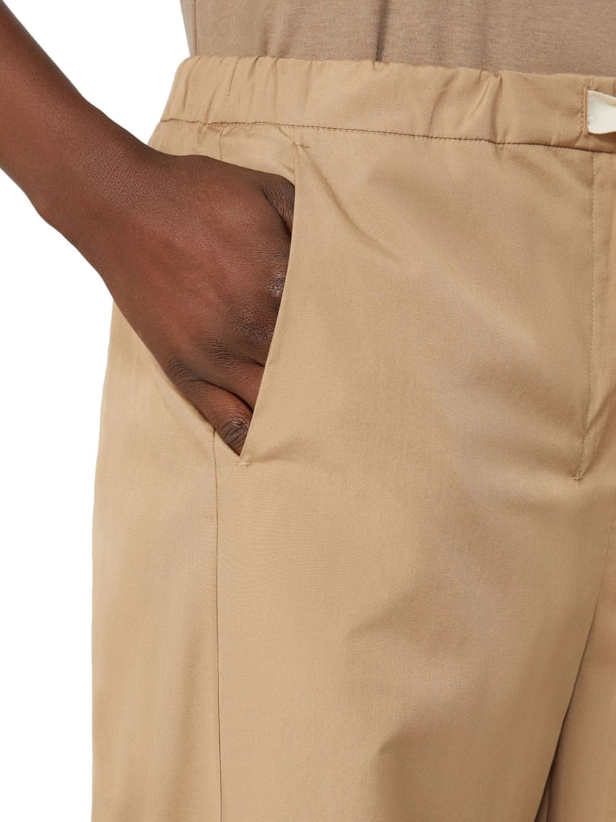 'S Max Mara COTTON DRAWSTRING TROUSERS, view 5