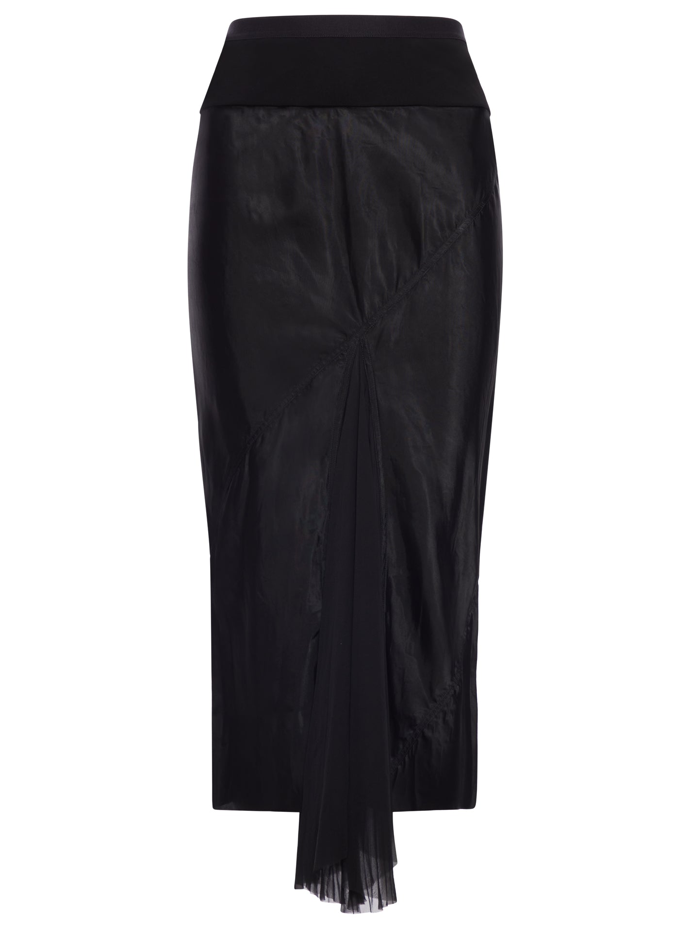 Rick Owens ASYMMETRIC MIDI SKIRT