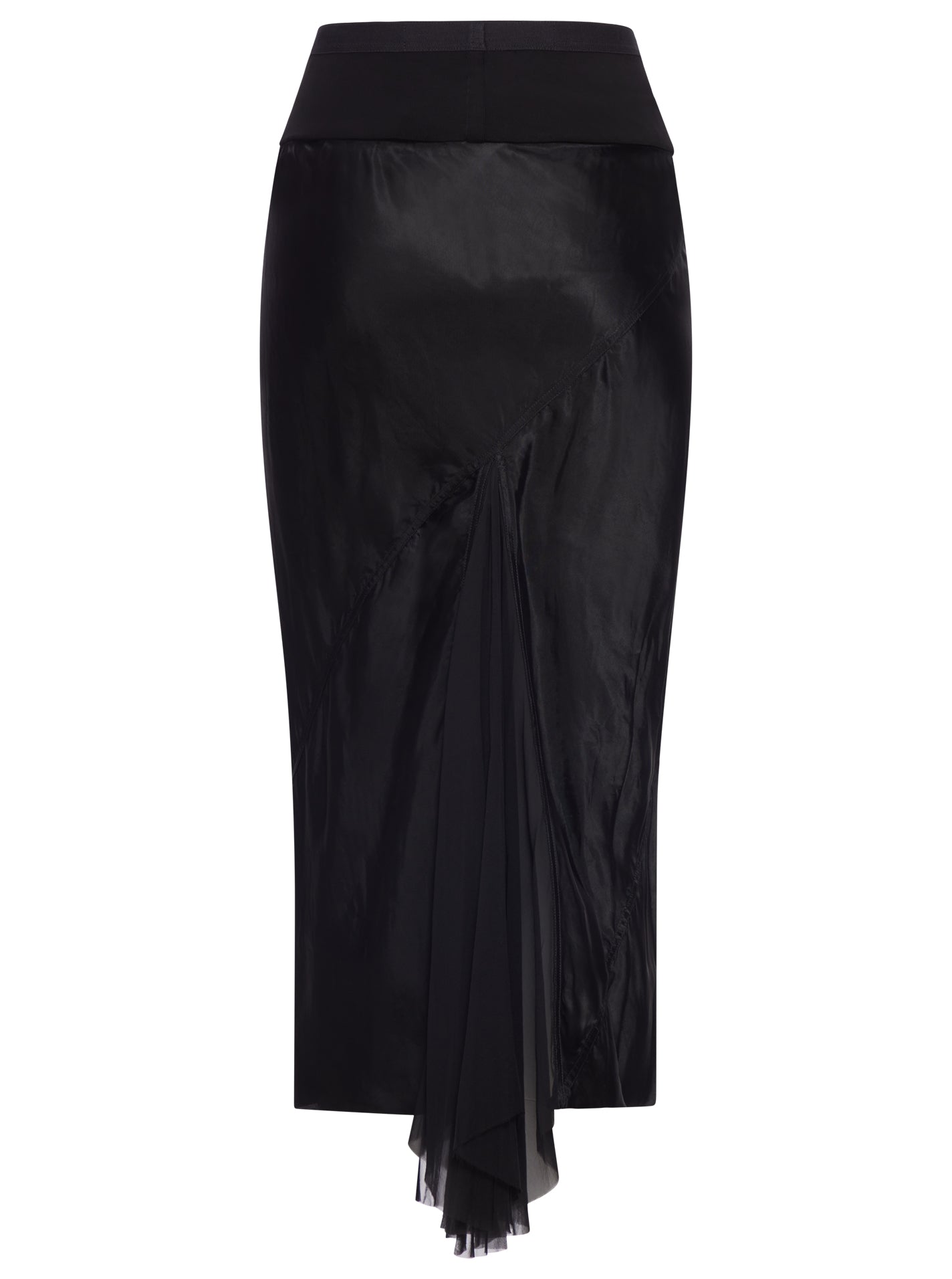 Rick Owens ASYMMETRIC MIDI SKIRT, view 2