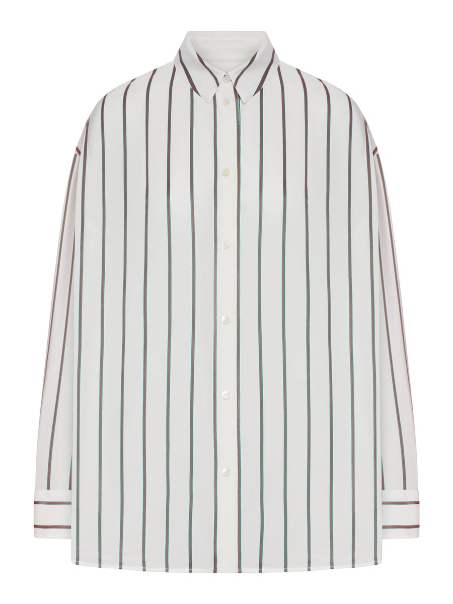Gucci VERTICAL STRIPED SILK SHIRT