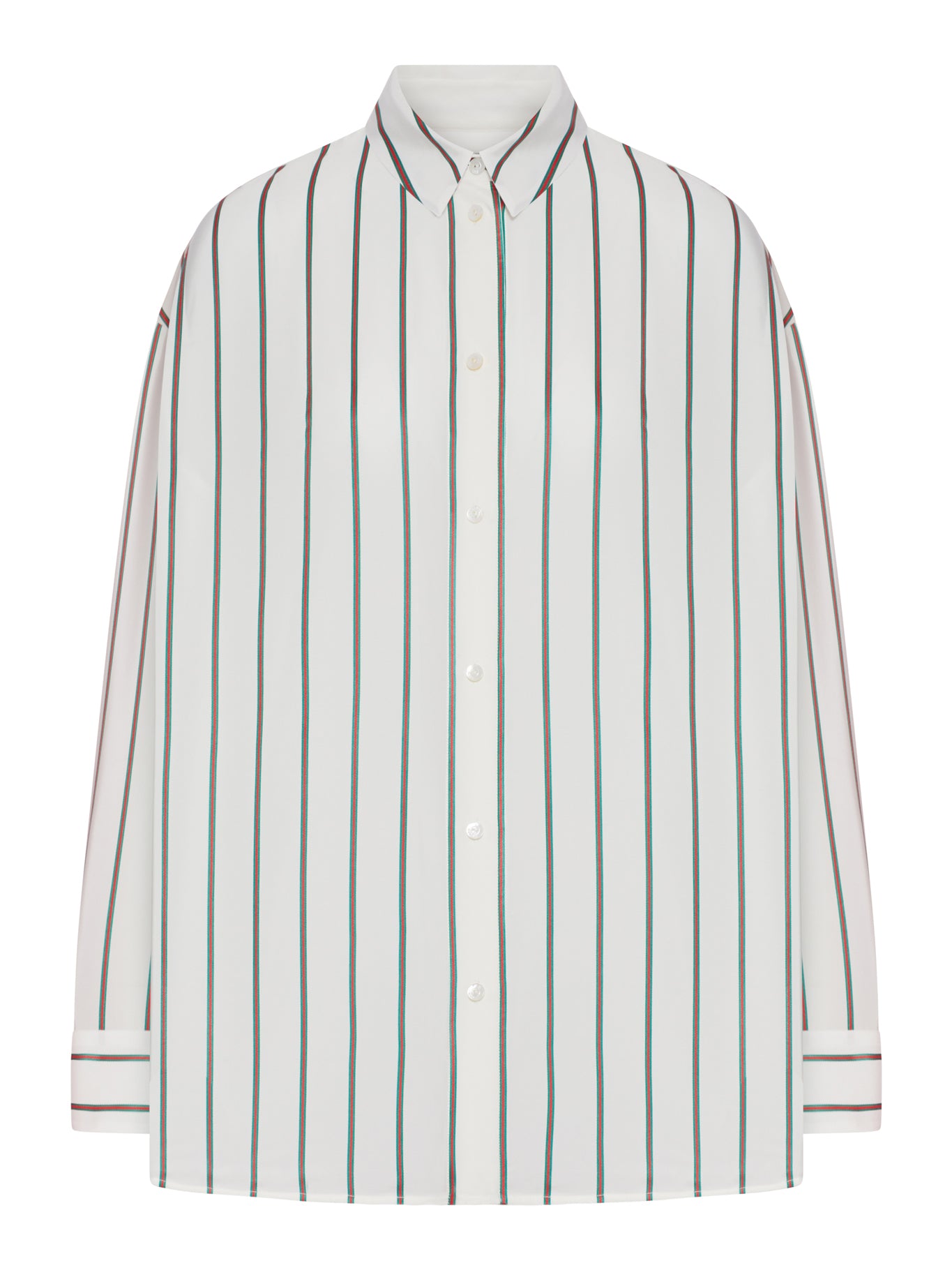 Gucci VERTICAL STRIPED SILK SHIRT