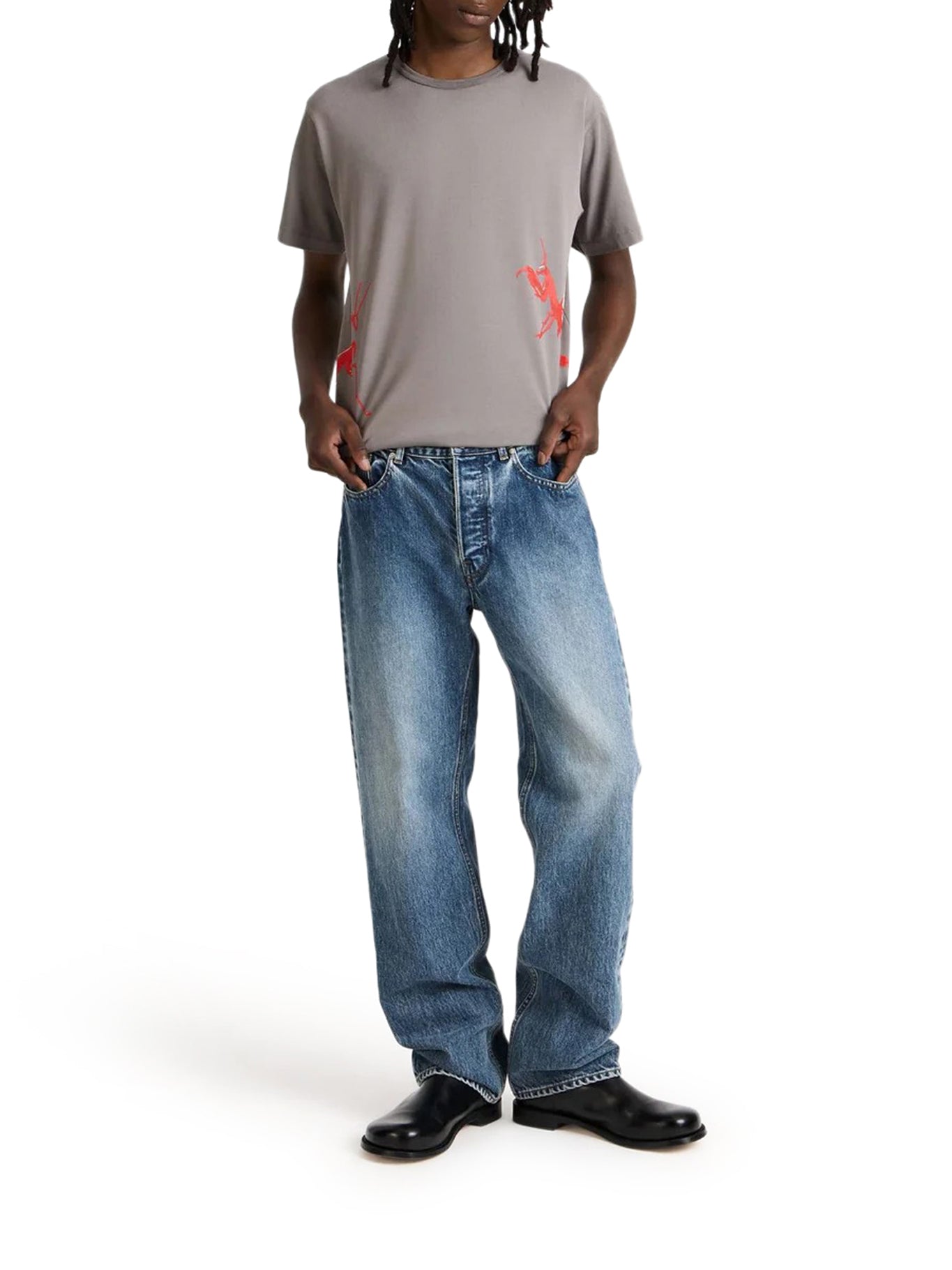 JW Anderson STRAIGHT LEG DENIM JEANS, view 2