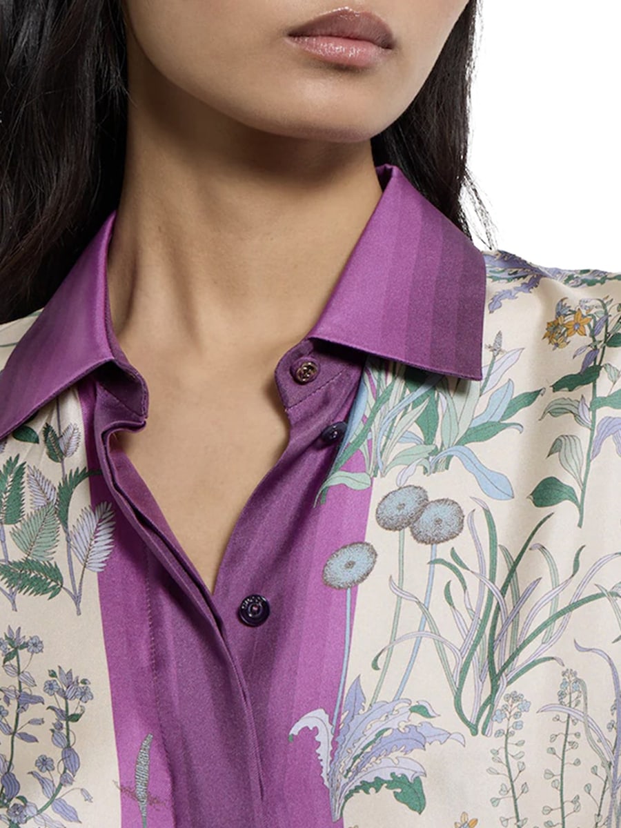 Gucci PRINTED SILK TWILL SHIRT, view 4