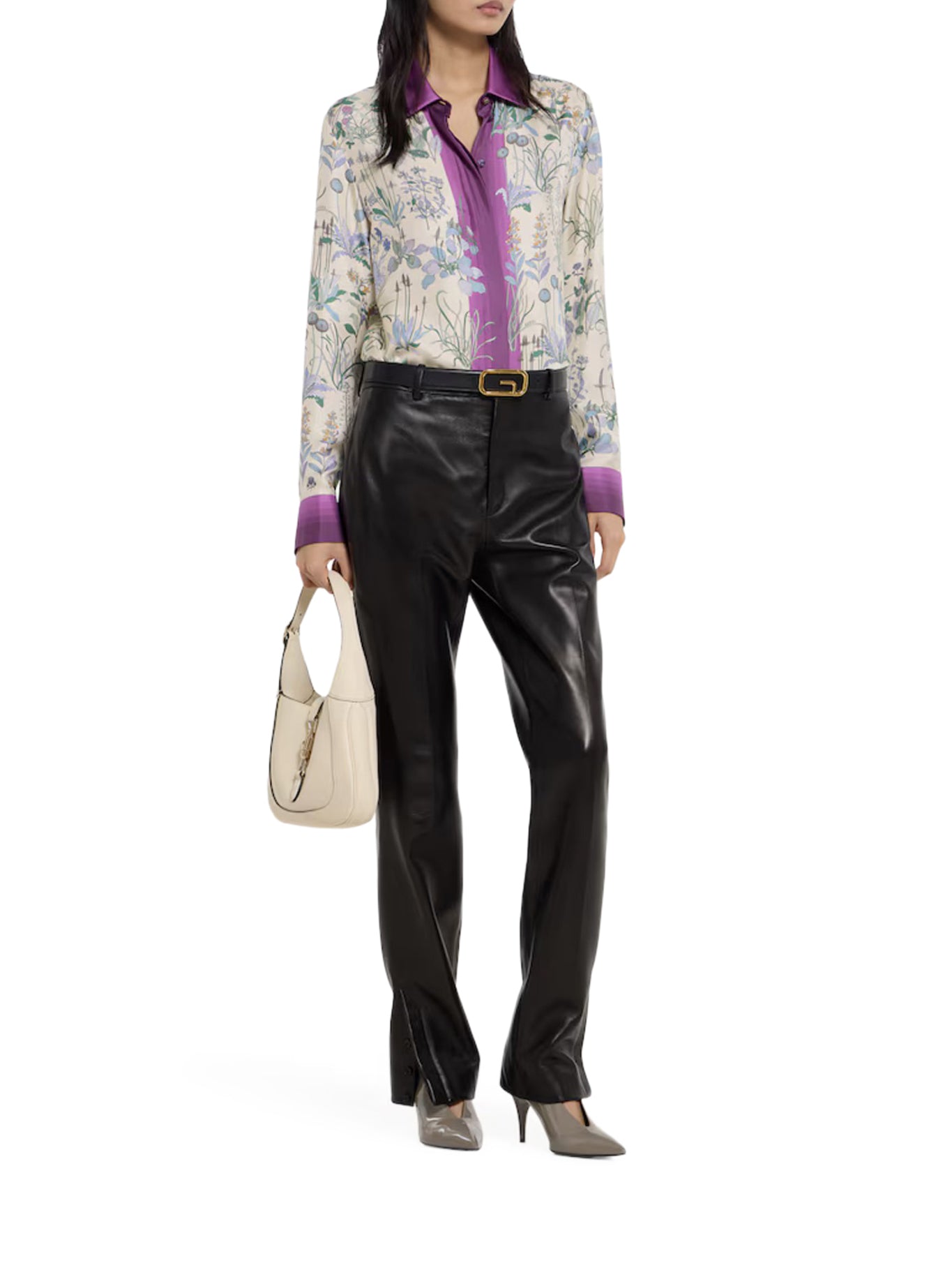 Gucci PRINTED SILK TWILL SHIRT, view 2