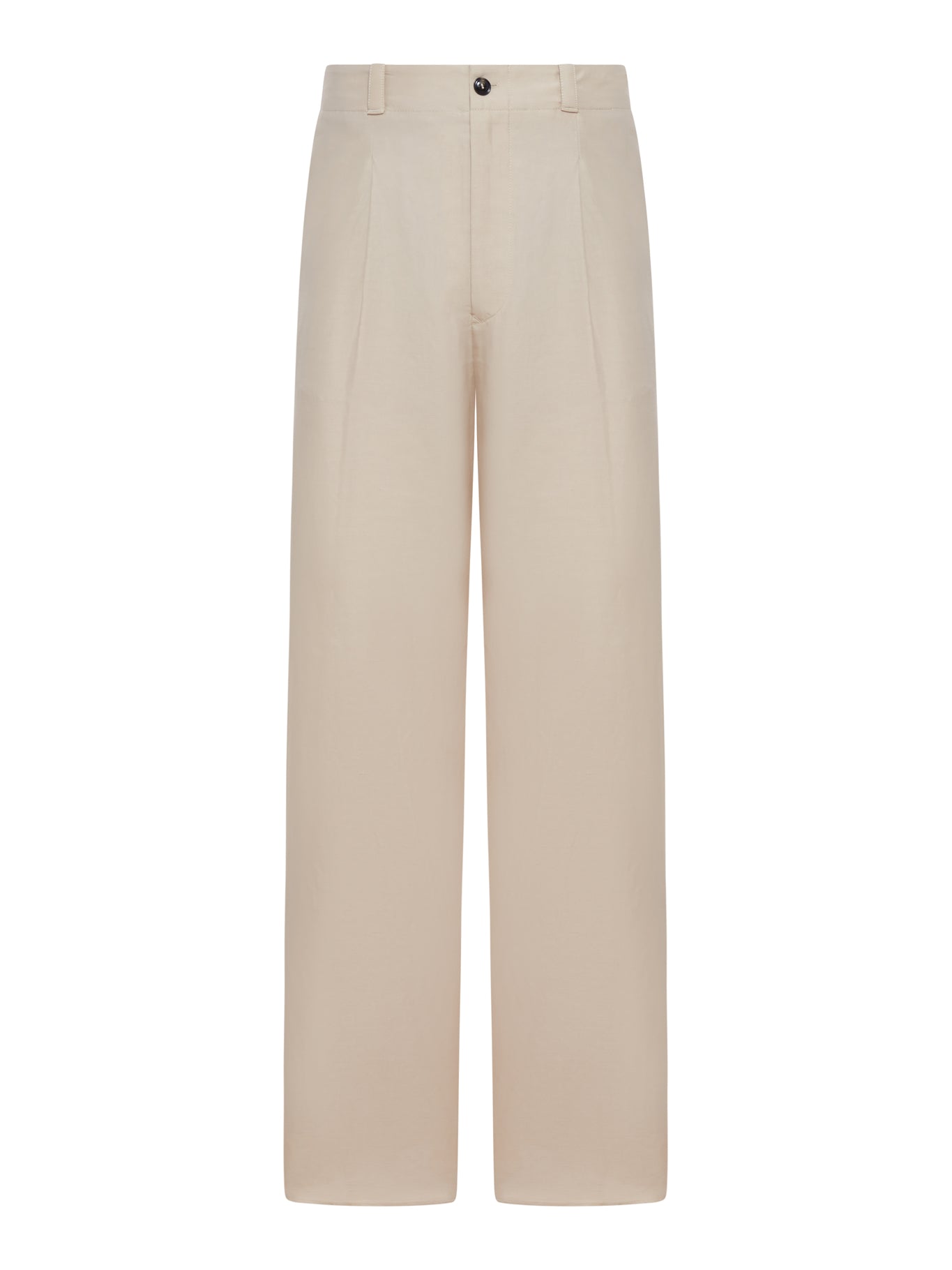 Giorgio Armani STRAIGHT-LEG TROUSERS IN LINEN BLEND