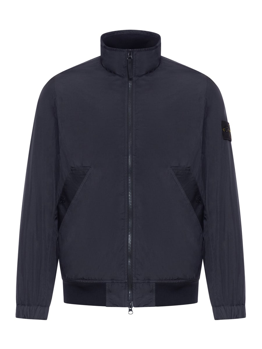 Stone Island TECHNICAL FABRIC JACKET WITH COMPASS LOGO
