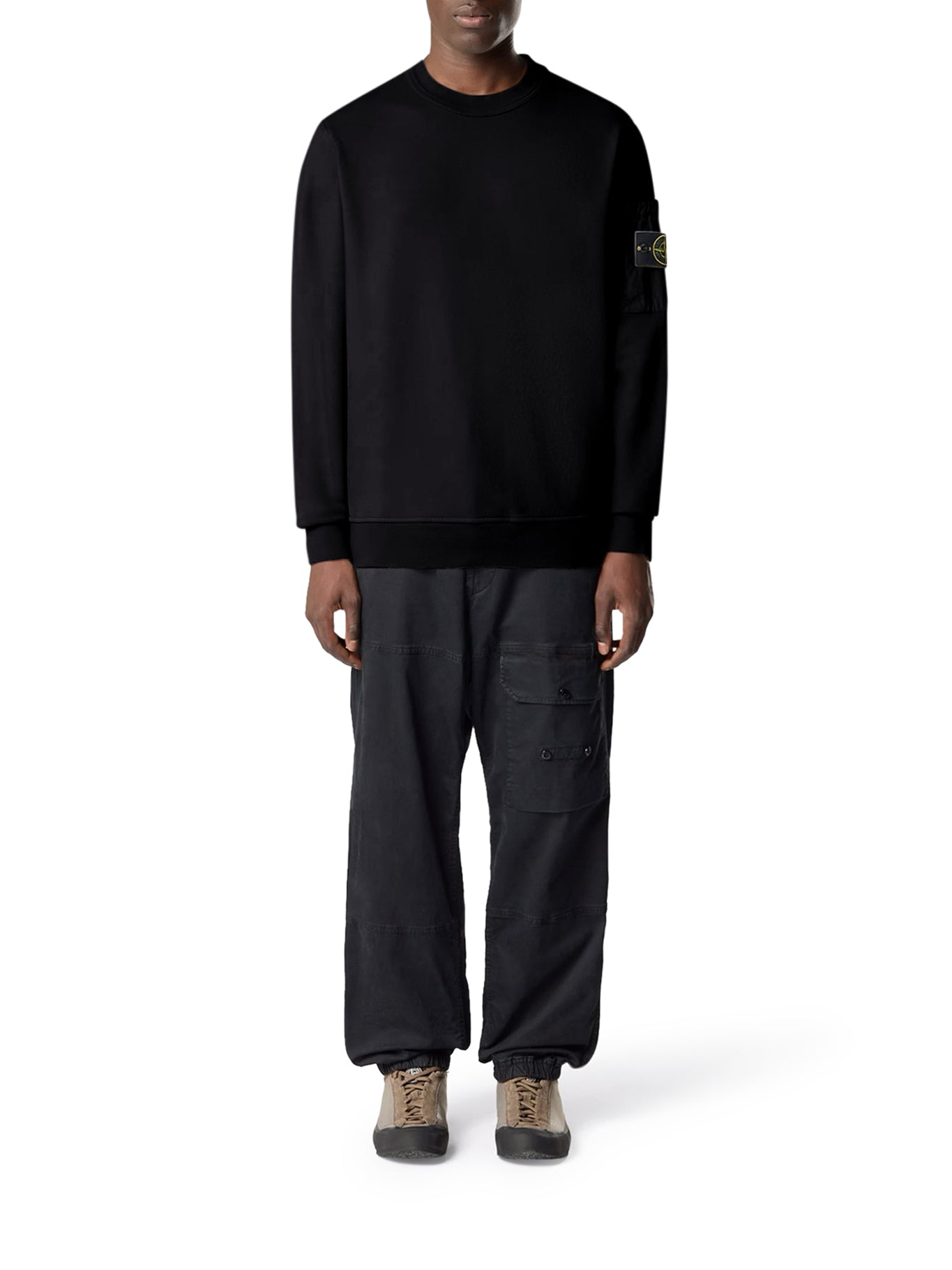 Stone Island REGULAR FIT CREW NECK SWEATSHIRT WITH SEASONAL POCKET, view 2