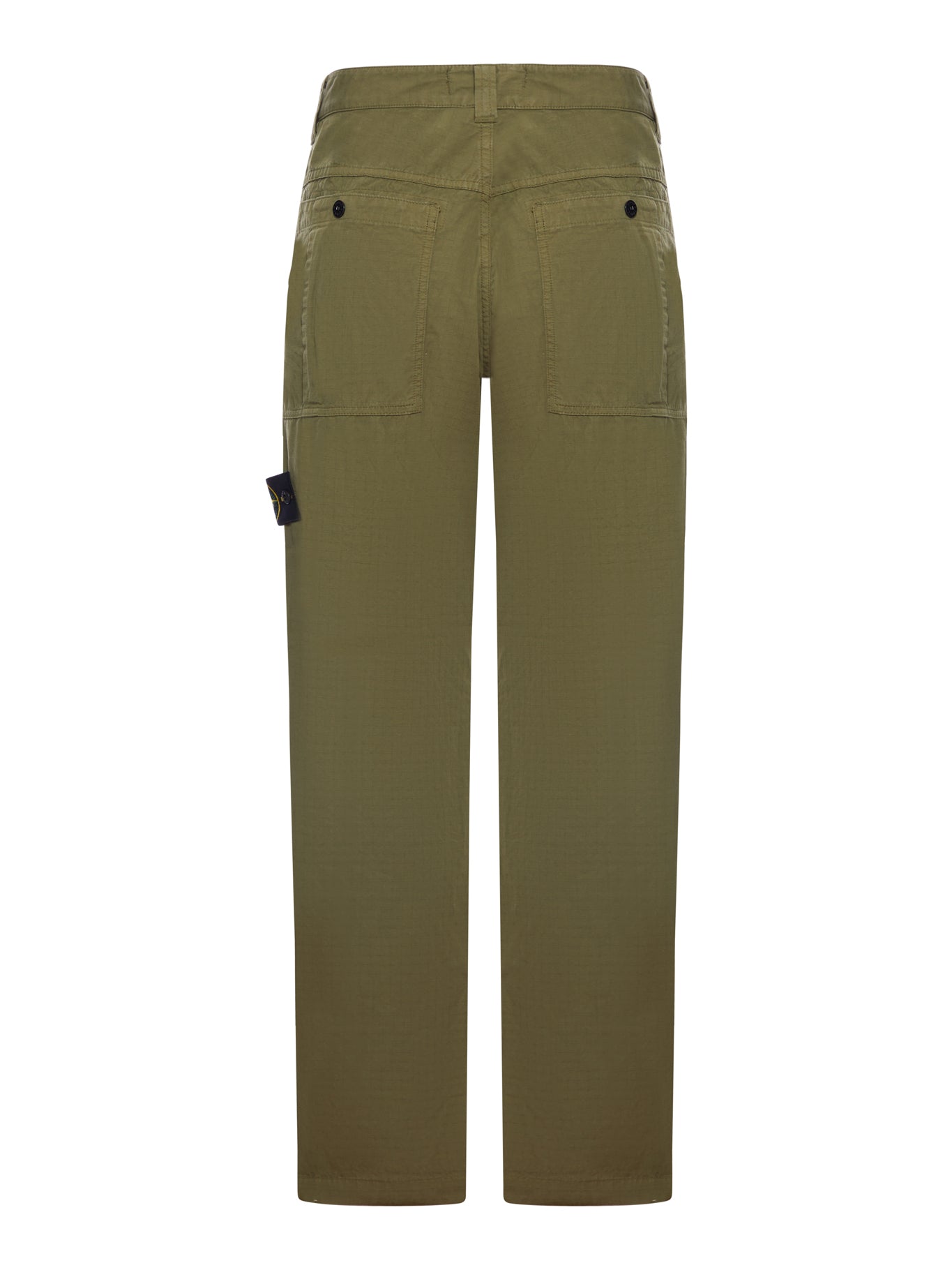 Stone Island COTTON TROUSERS WITH LOGO, view 2