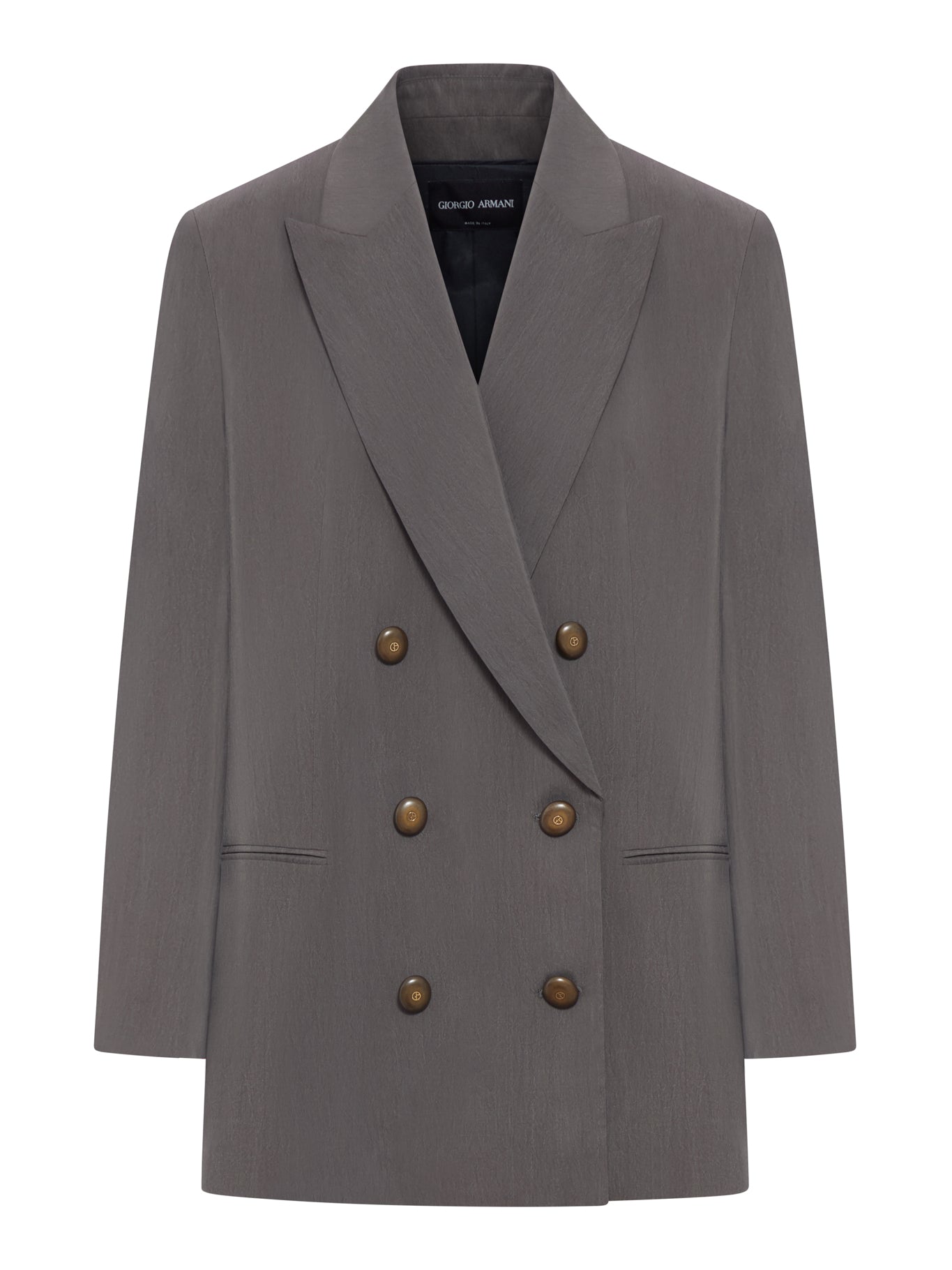 Giorgio Armani TAILORED DOUBLE-BREASTED SILK BLAZER