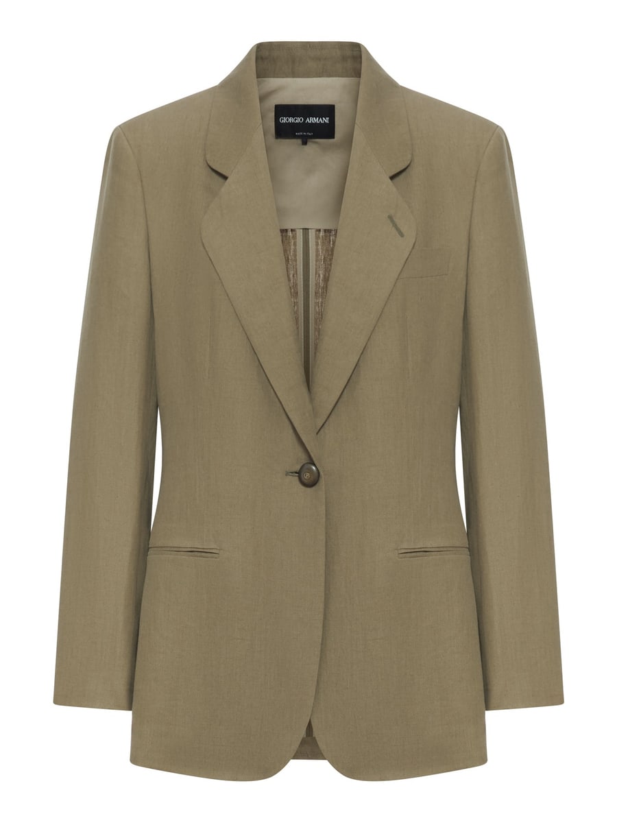 Giorgio Armani SINGLE-BREASTED LINEN BLAZER