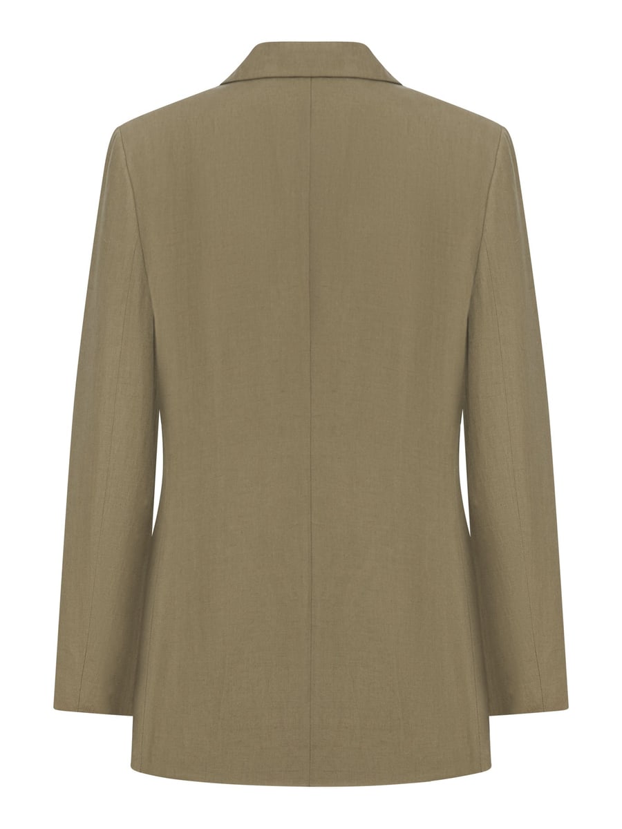 Giorgio Armani SINGLE-BREASTED LINEN BLAZER, view 2