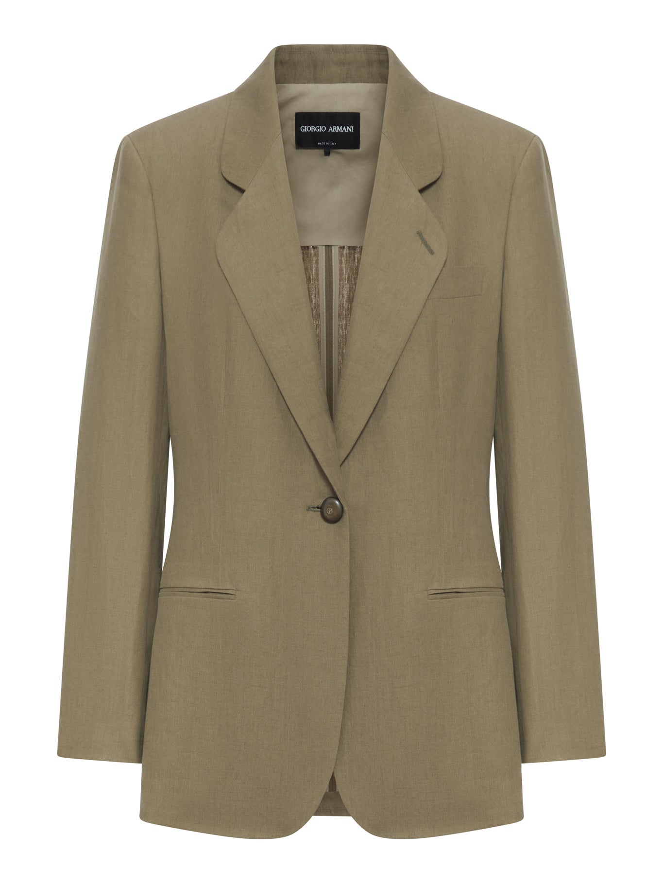 Giorgio Armani SINGLE-BREASTED LINEN BLAZER