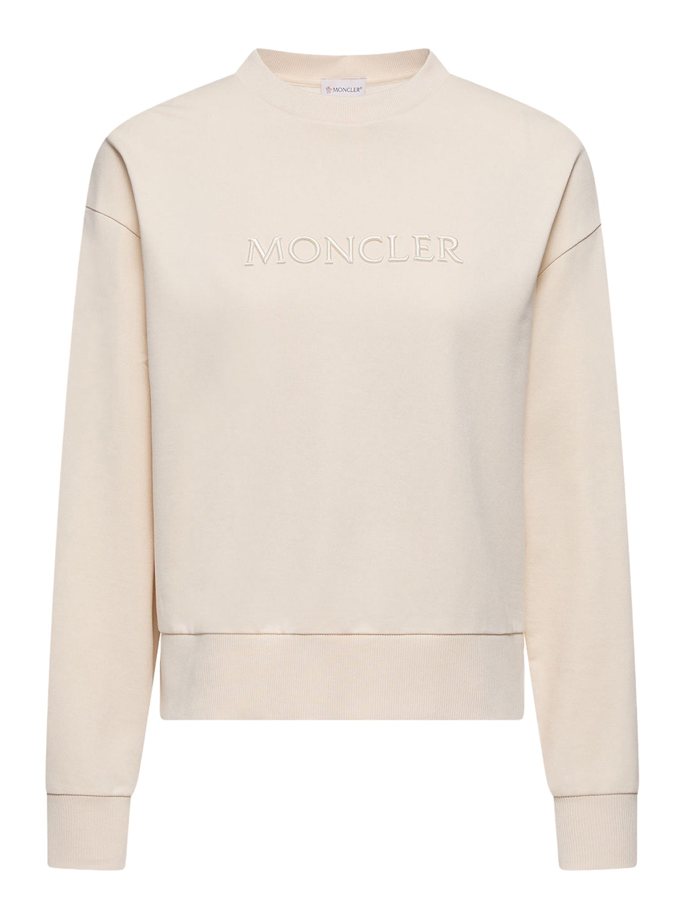 Moncler COTTON SWEATSHIRT WITH EMBROIDERED LOGO