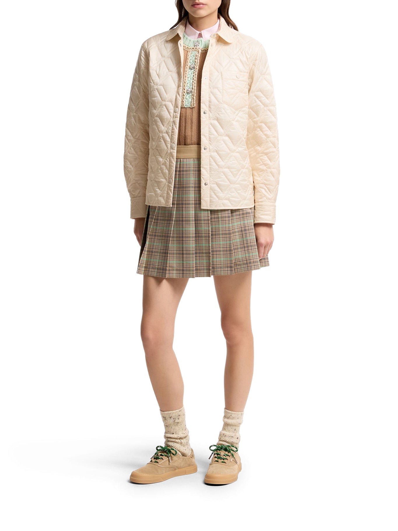 Moncler DIAMOND QUILTED PADDED SHIRT JACKET, view 2