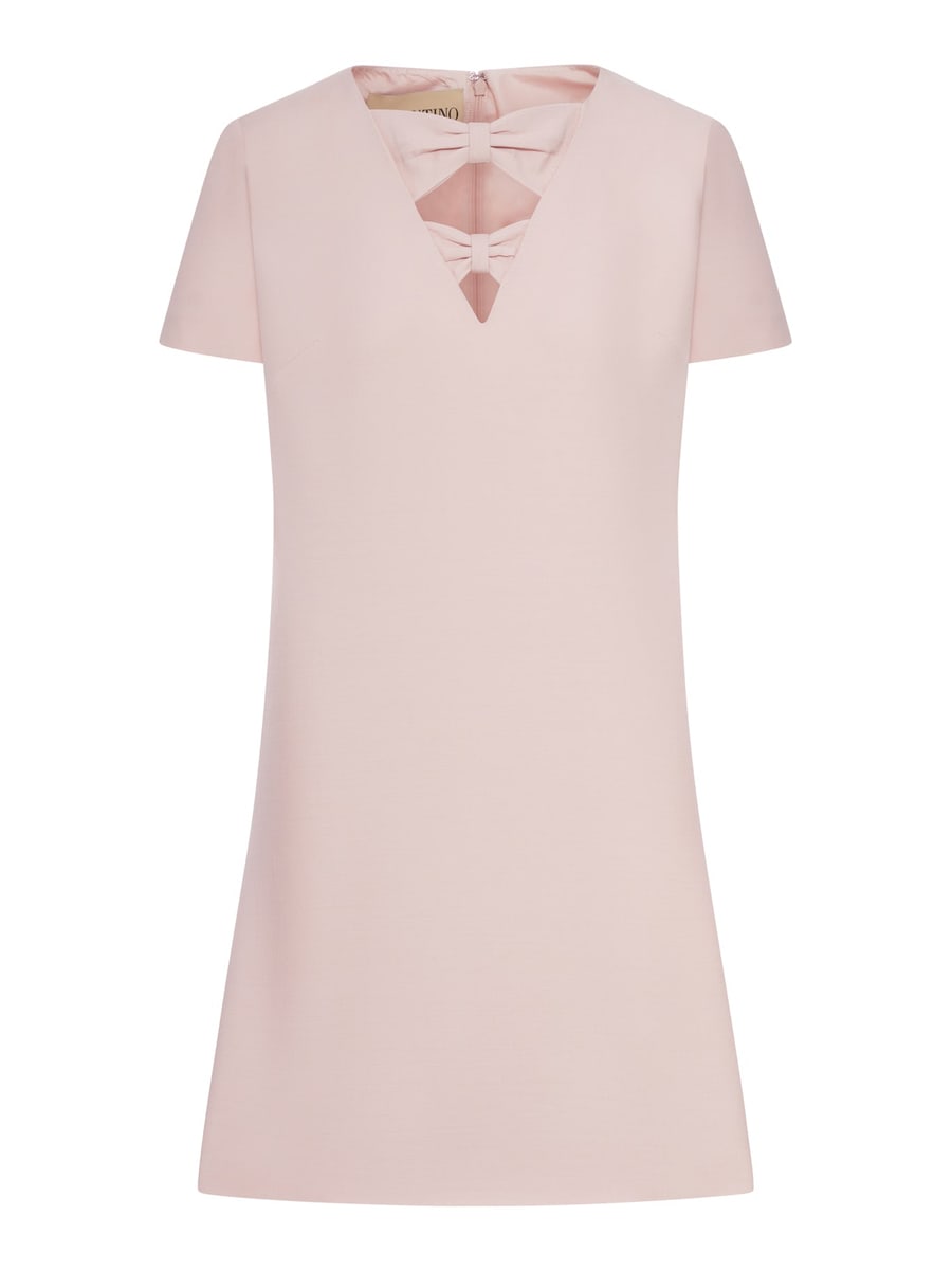 Valentino Garavani CREPE MINI DRESS WITH BOW DETAIL