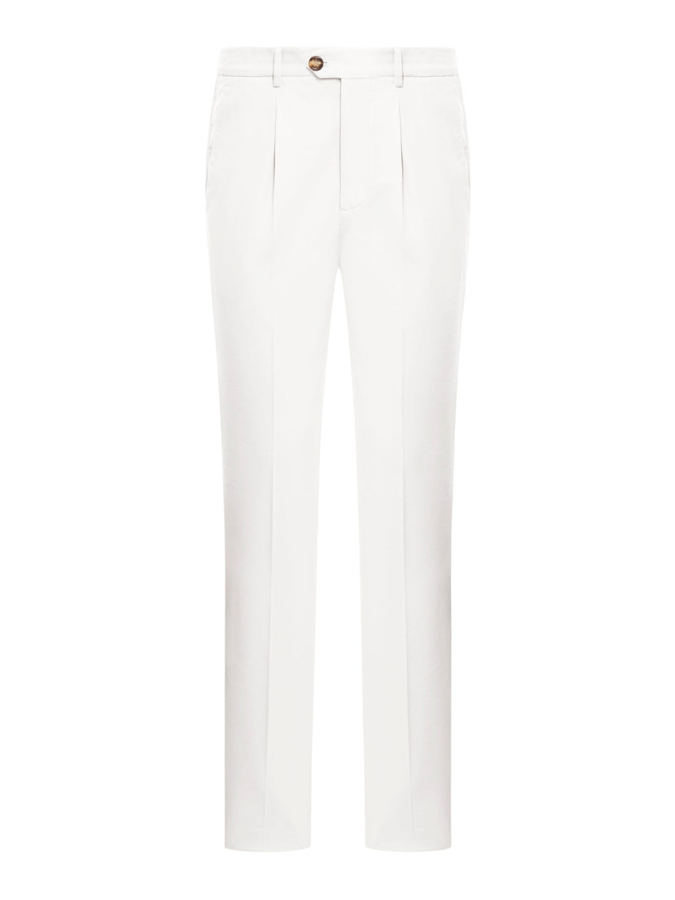 Brunello Cucinelli DYED TAILORED COTTON TROUSERS