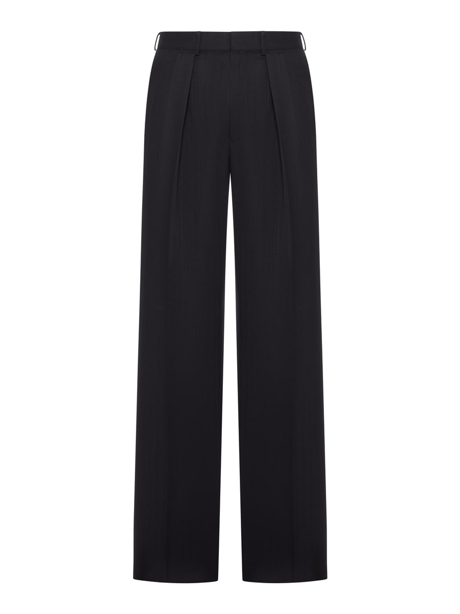 Tom Ford PINSTRIPED TAILORED WOOL TROUSERS