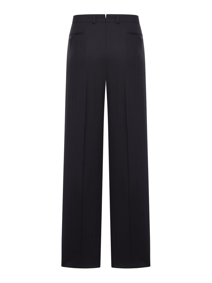 Tom Ford PINSTRIPED TAILORED WOOL TROUSERS, view 2