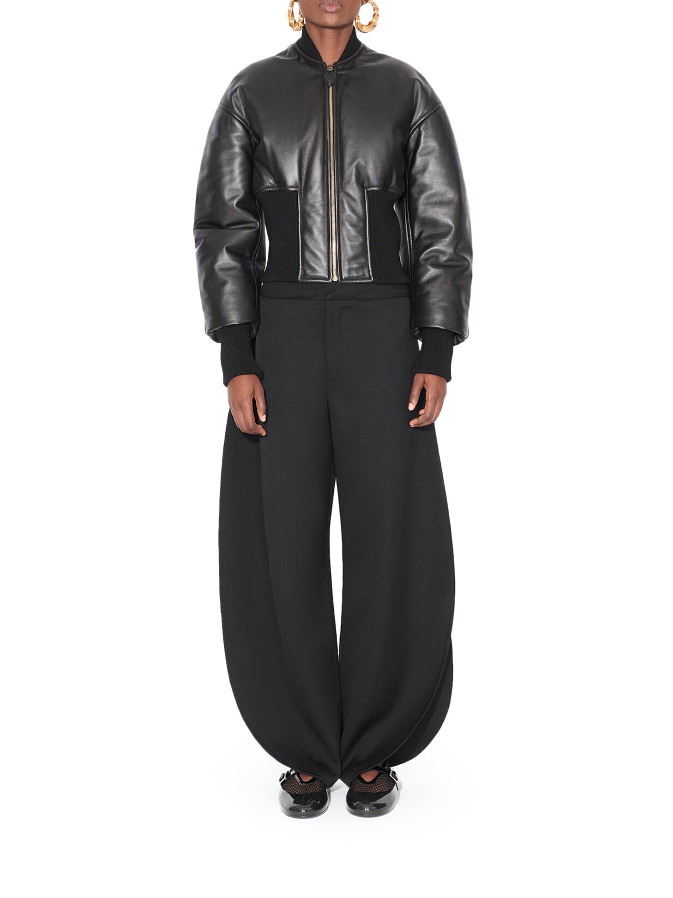 Alaïa PETAL WOOL TROUSERS, view 2