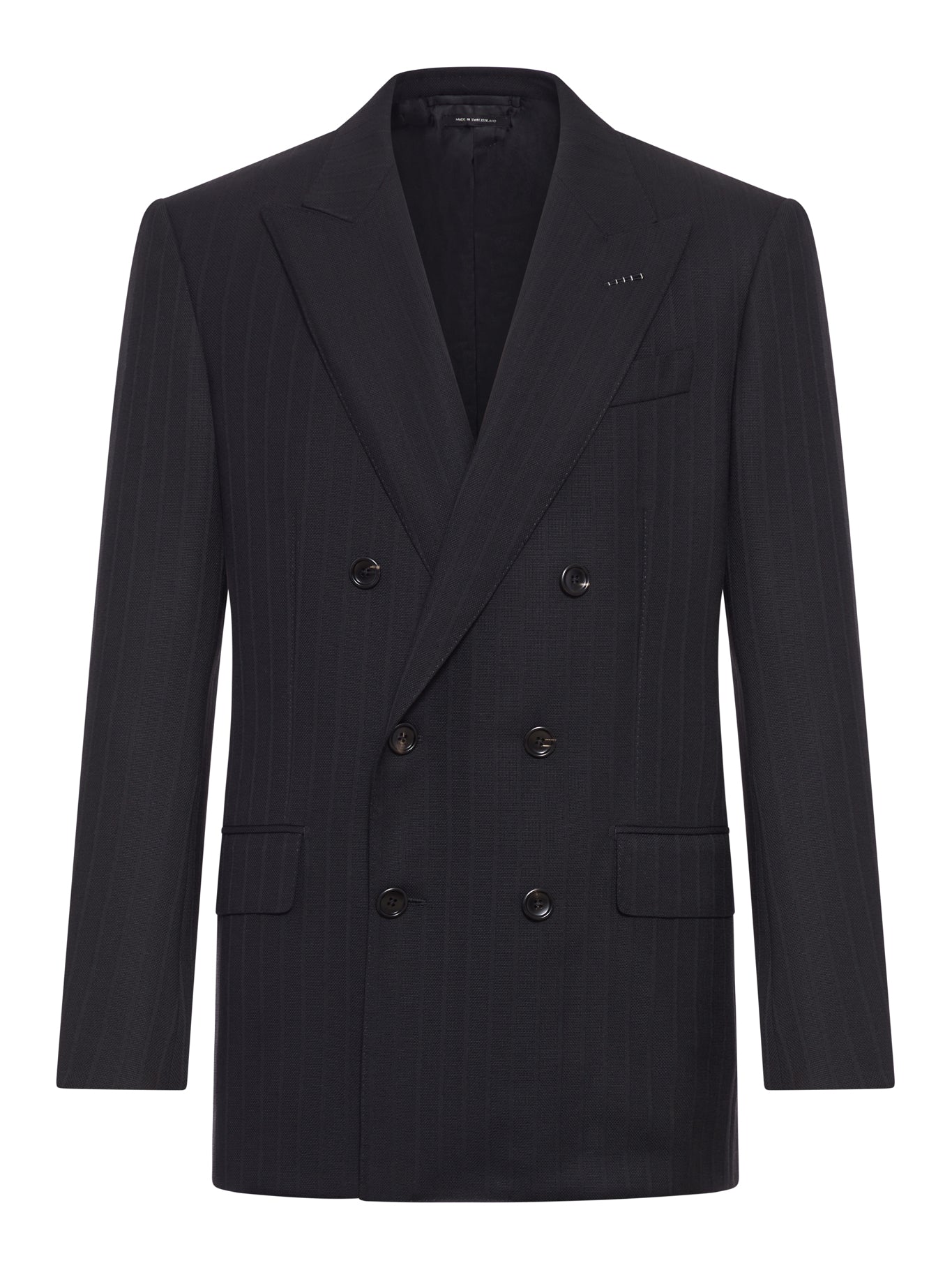 Tom Ford DOUBLE-BREASTED PINSTRIPED WOOL JACKET