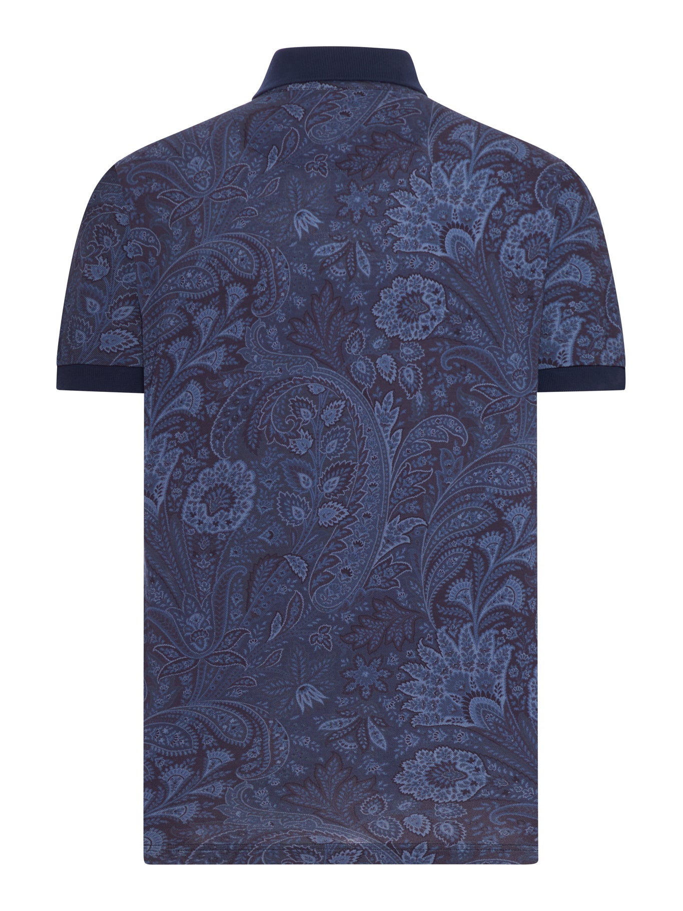 Etro COTTON PIQUET POLO SHIRT WITH PAISLEY PRINT, view 2