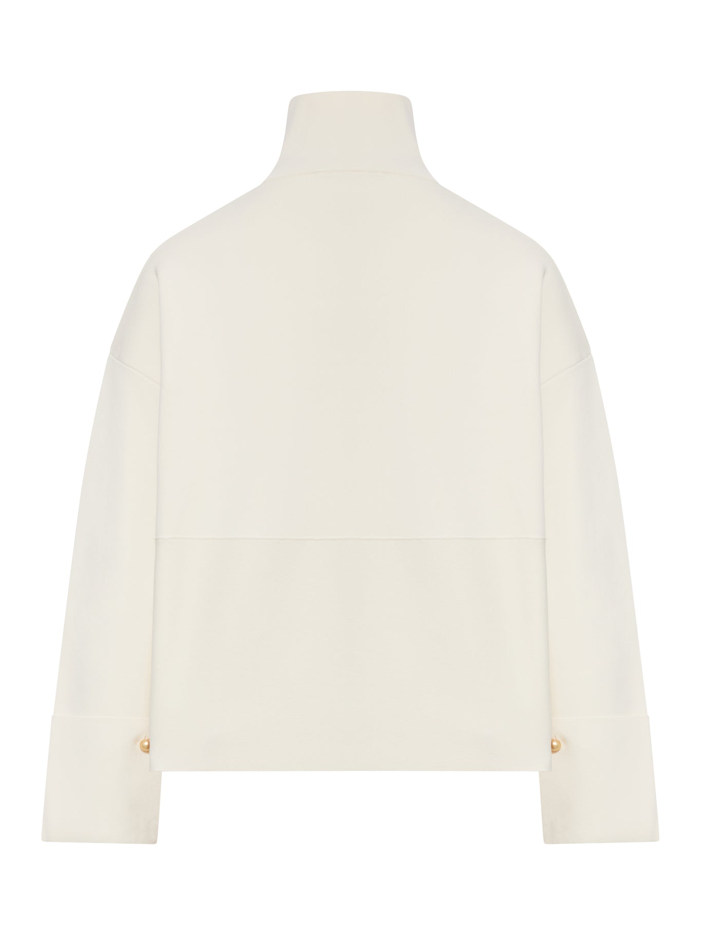 Max Mara Pure HIGH NECK SWEATSHIRT WITH ZIP, view 2