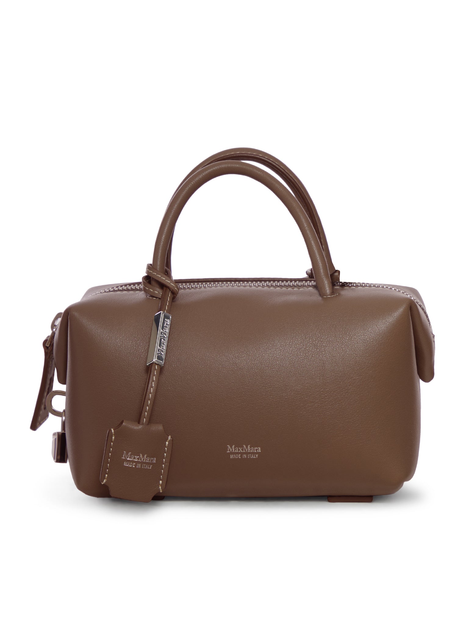 Max Mara SMALL NATURAL LEATHER TOP HANDLE