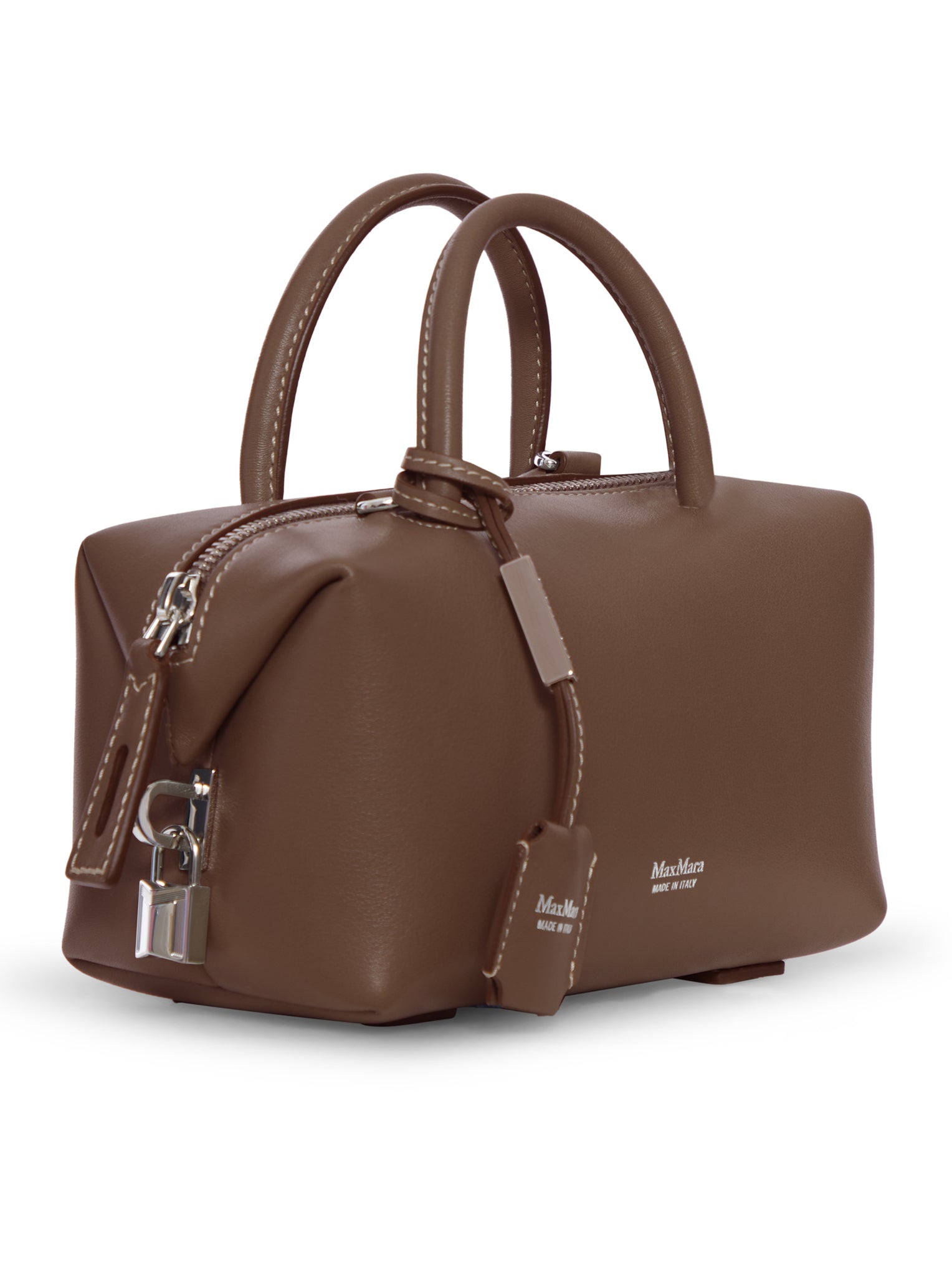 Max Mara SMALL NATURAL LEATHER TOP HANDLE, view 2