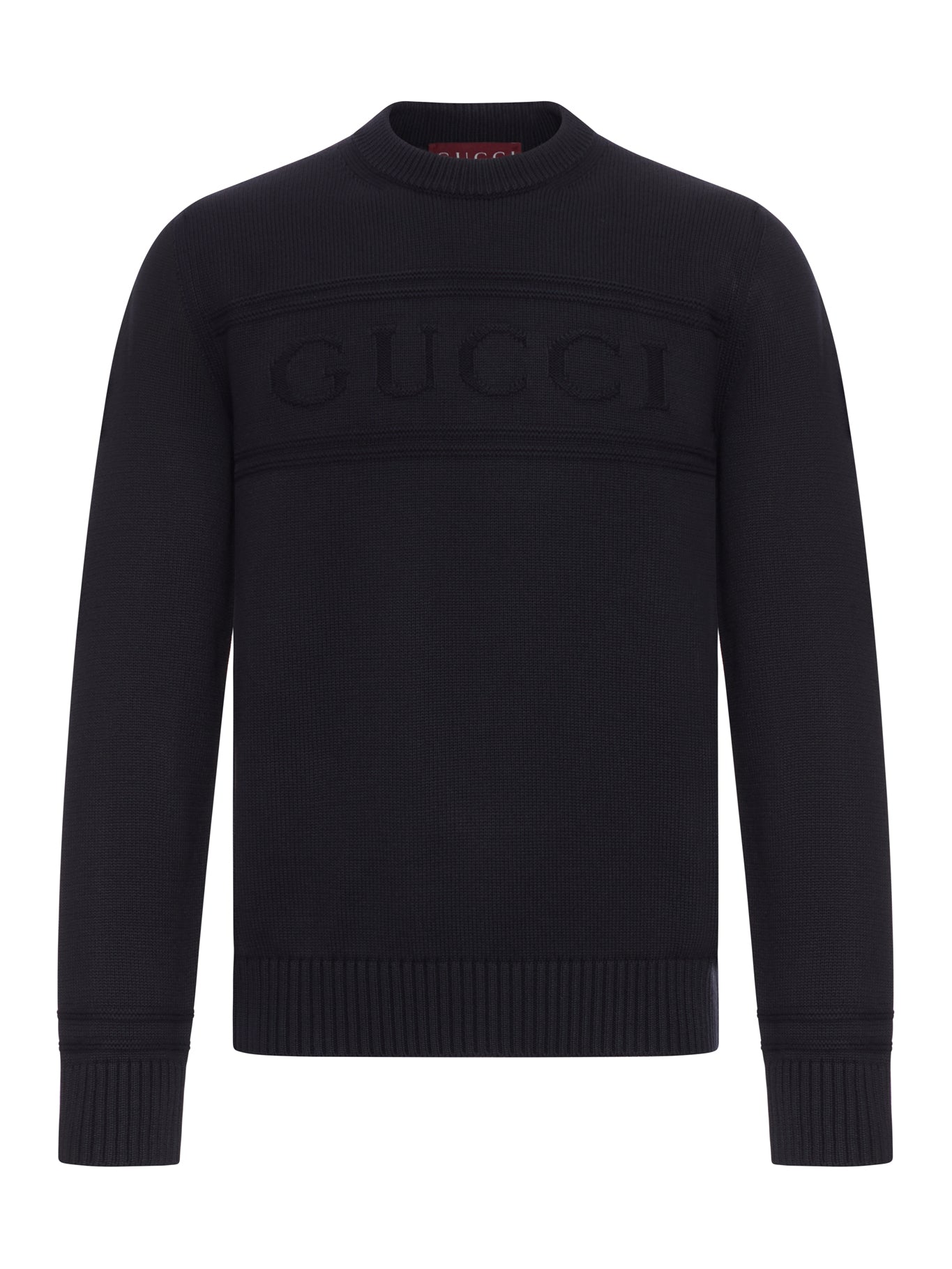 Gucci COTTON KNITTED SWEATER WITH INTARSIA