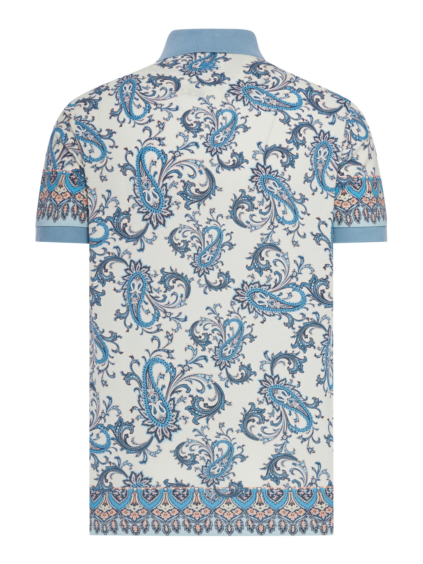 Etro COTTON POLO SHIRT WITH PLACED PRINT, view 2