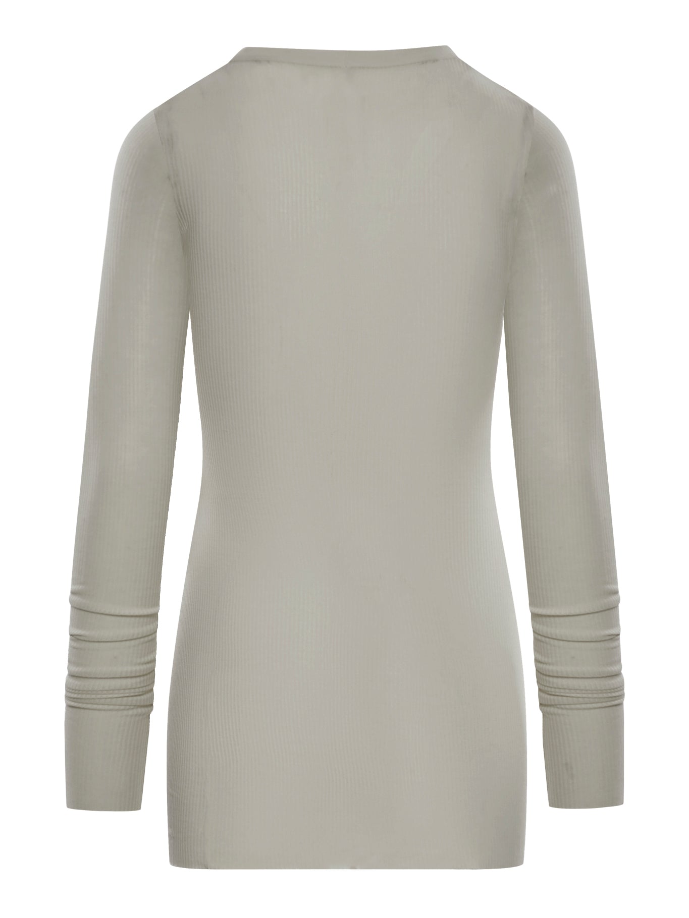 Rick Owens RIBBED SWEATER IN SEMI-TRANSPARENT FABRIC, view 2