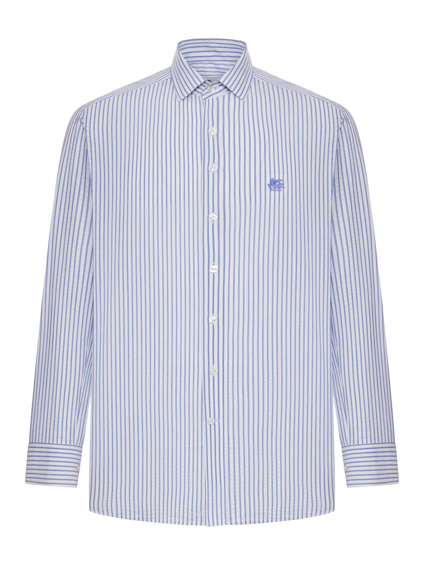 Etro STRIPED SEERSUCKER COTTON SHIRT