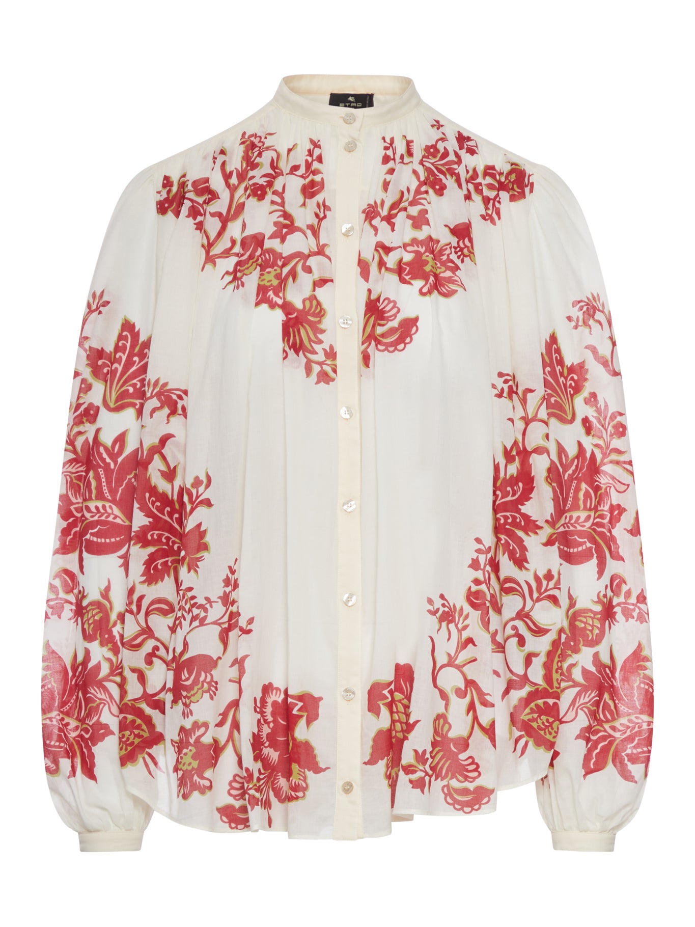 Etro COTTON VOILE BLOUSE WITH FLORAL PRINT