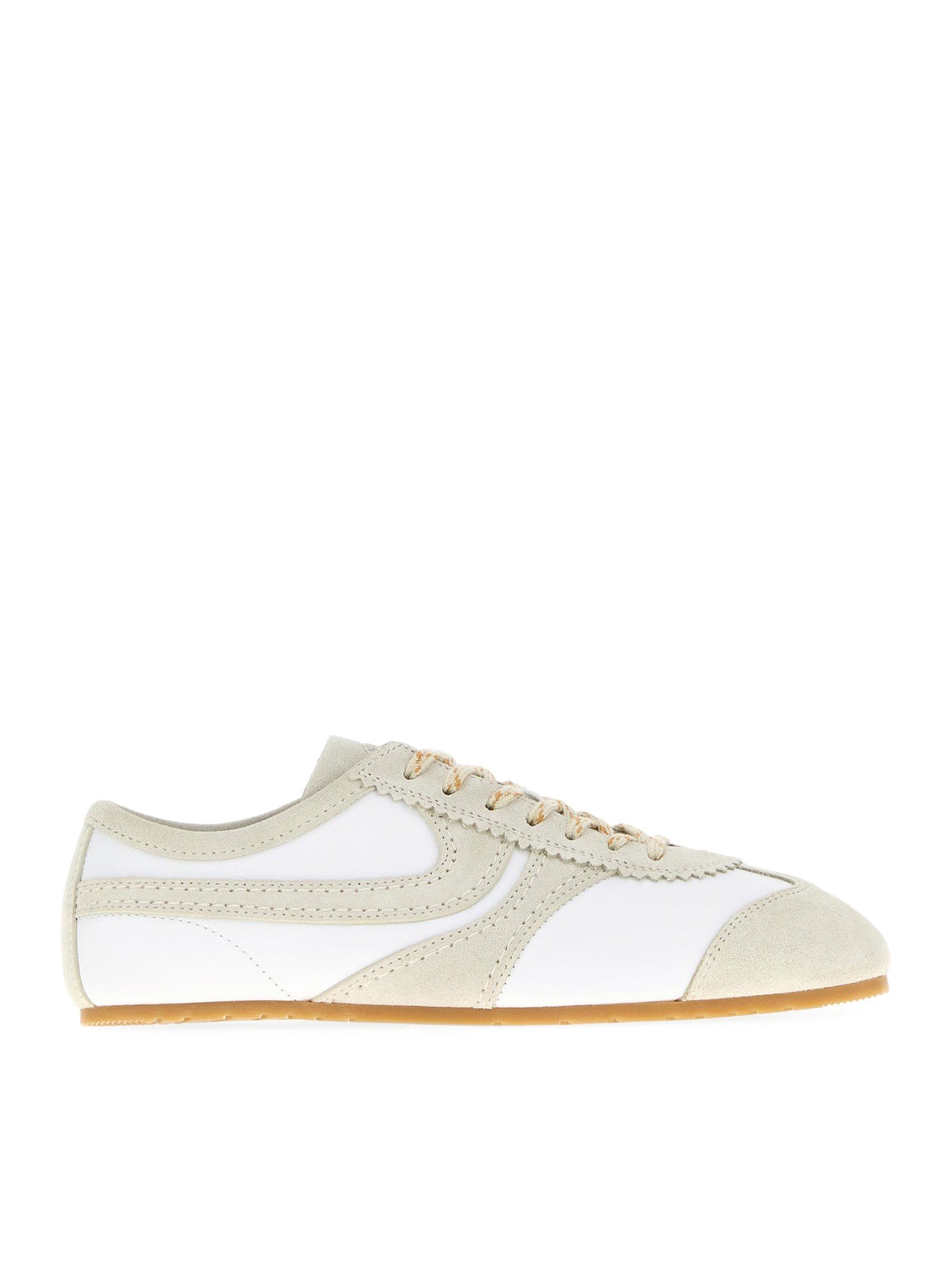 Dries Van Noten TWO-TONE LEATHER AND SUEDE SNEAKERS
