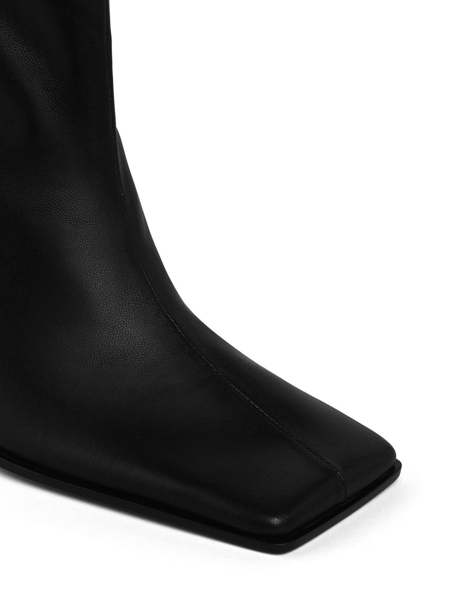 Alaïa SQUARE LEATHER BOOTS, view 4