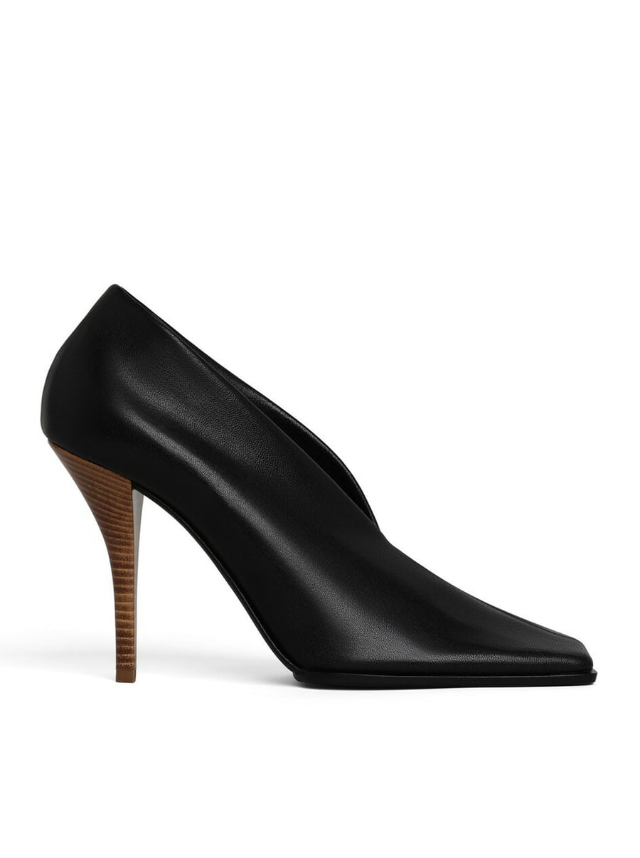 Alaïa SQUARE LEATHER DÉCOLLETÉ