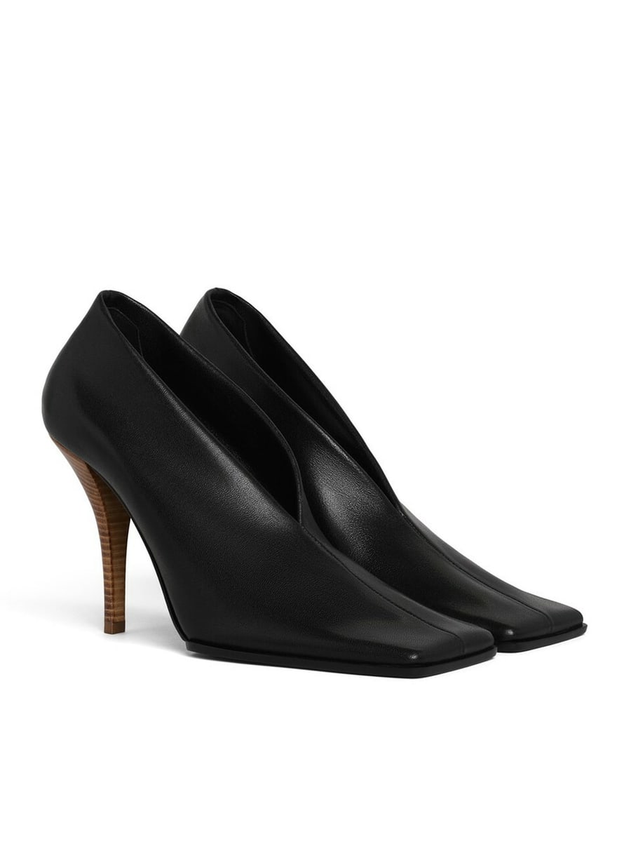 Alaïa SQUARE LEATHER DÉCOLLETÉ, view 2