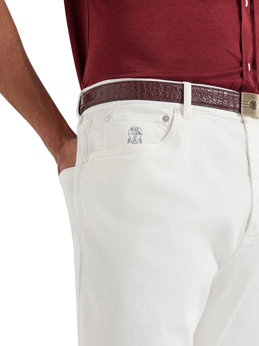 Brunello Cucinelli STRETCH COTTON JEANS, view 4