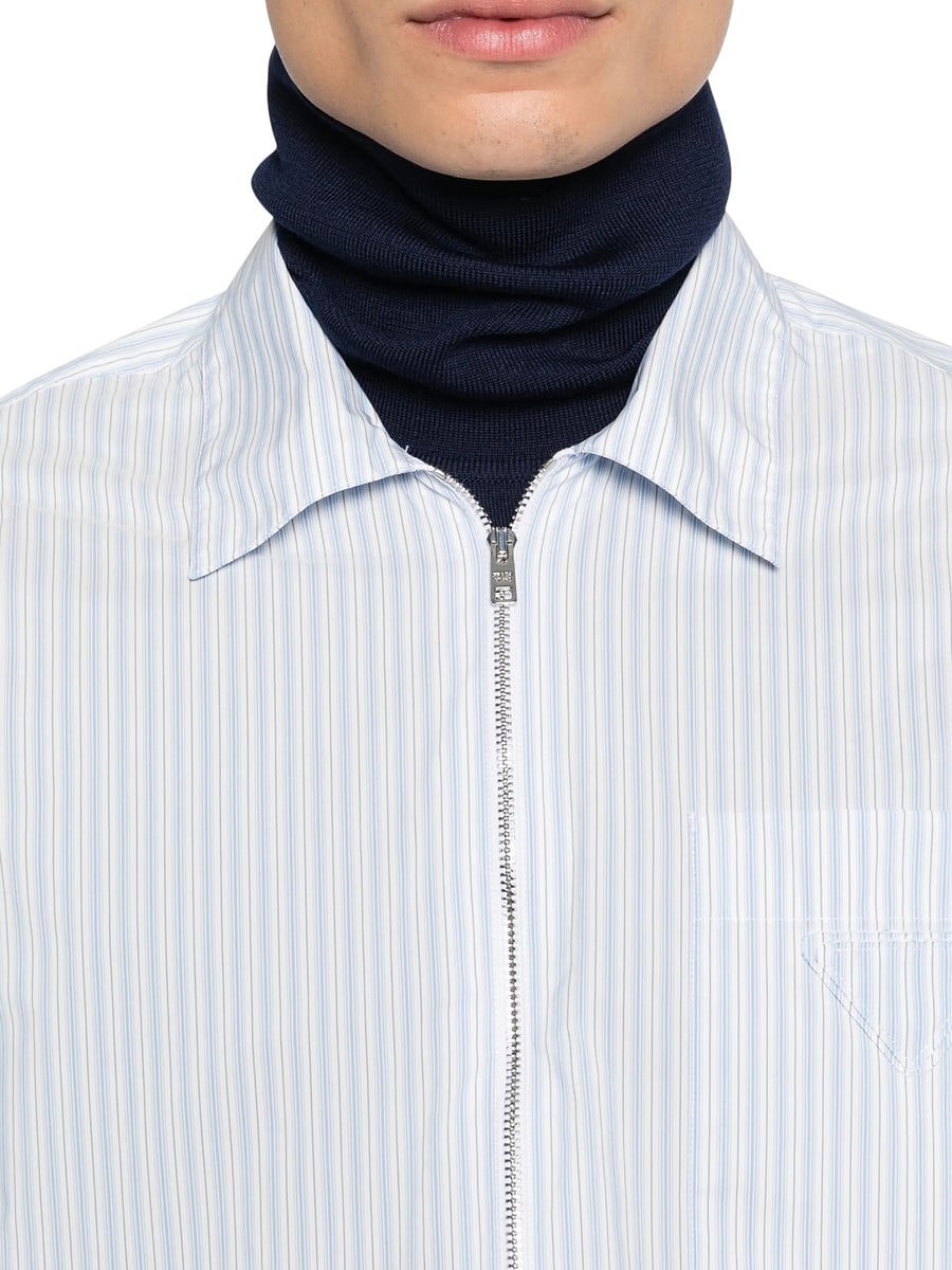 Prada TECHNICAL FABRIC SHIRT WITH STRIPED PATTERN, view 5